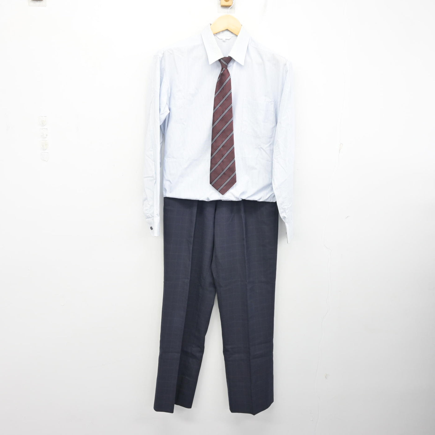 中古】長崎県 佐世保工業高等専門学校 男子制服 4点 (ブレザー・シャツ 