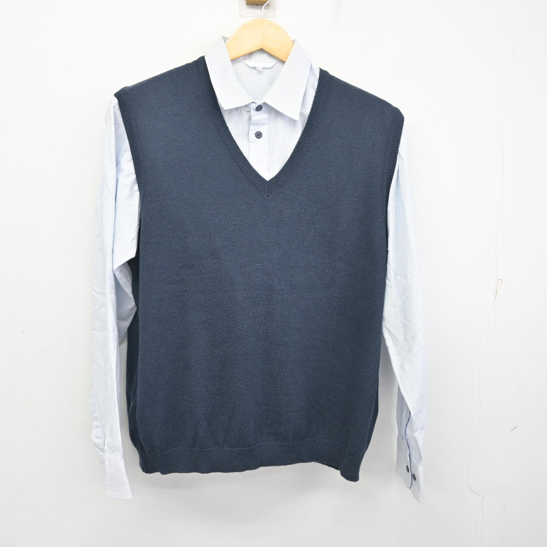 中古】長崎県 佐世保工業高等専門学校 男子制服 2点 (ニットベスト