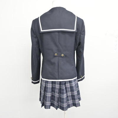 【中古】 N高等学校 女子制服 3点 (ブレザー・スカート) sf099476