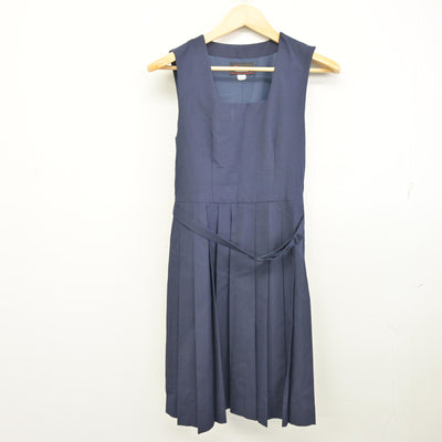 【中古】東京都 亀戸中学校 女子制服 1点 (ジャンパースカート) sf099565