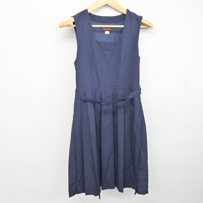 【中古】東京都 亀戸中学校 女子制服 1点 (ジャンパースカート) sf099566