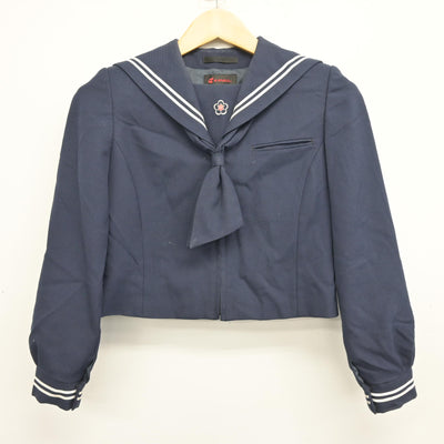 【中古】東京都 亀戸中学校 女子制服 4点 (セーラー服・ジャンパースカート) sf099569