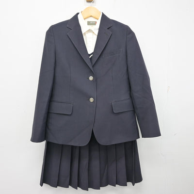 【中古】北海道 北海道札幌工業高等学校 女子制服 4点 (ブレザー・ニットベスト・シャツ・スカート) sf099570