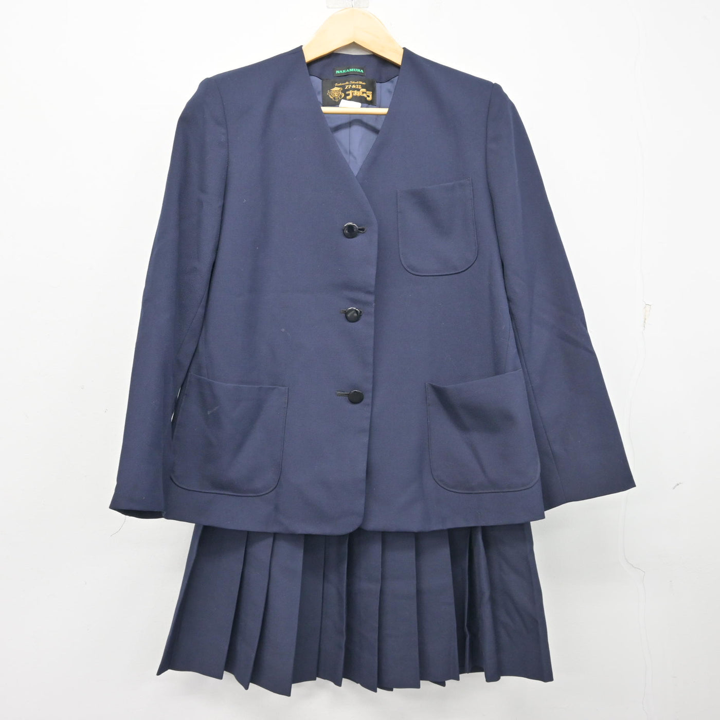 【中古】神奈川県 共和中学校 女子制服 5点 (ブレザー・スカート) sf099574