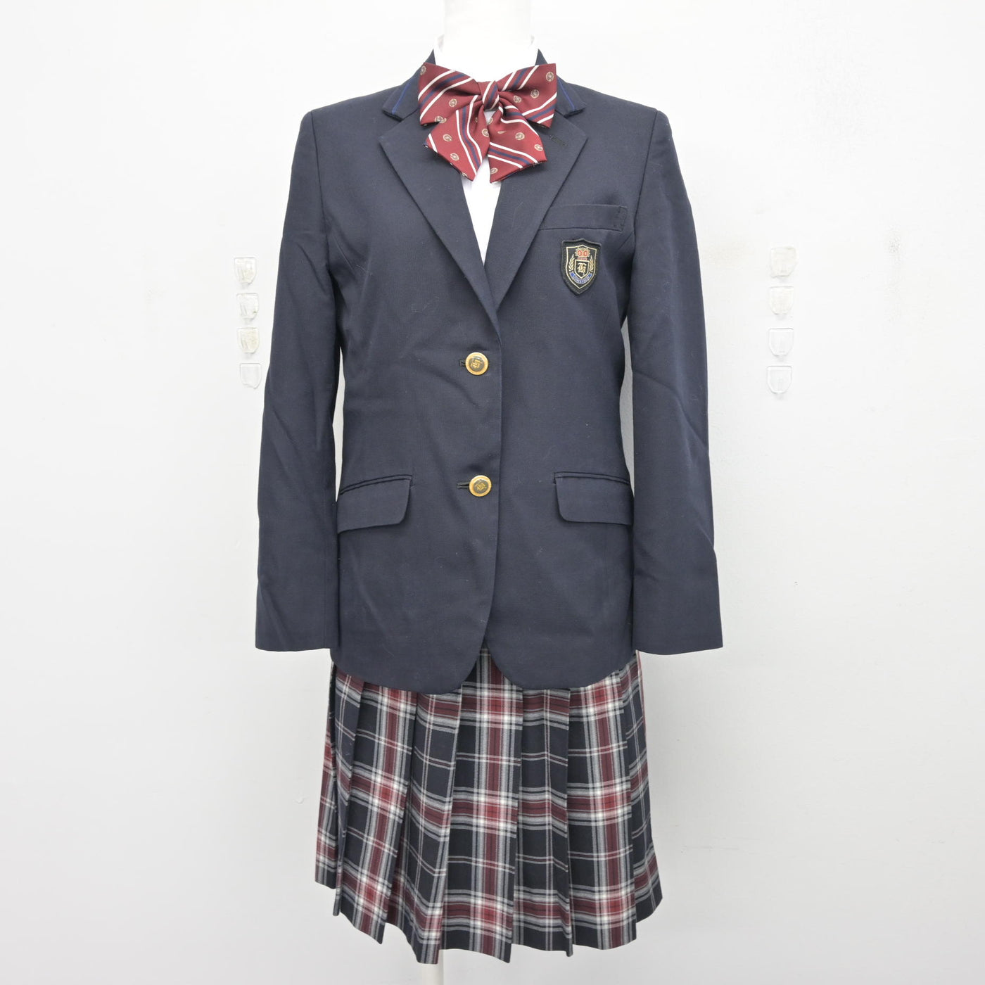 【中古】東京都 堀越高等学校 女子制服 4点 (ブレザー・シャツ・スカート) sf099579