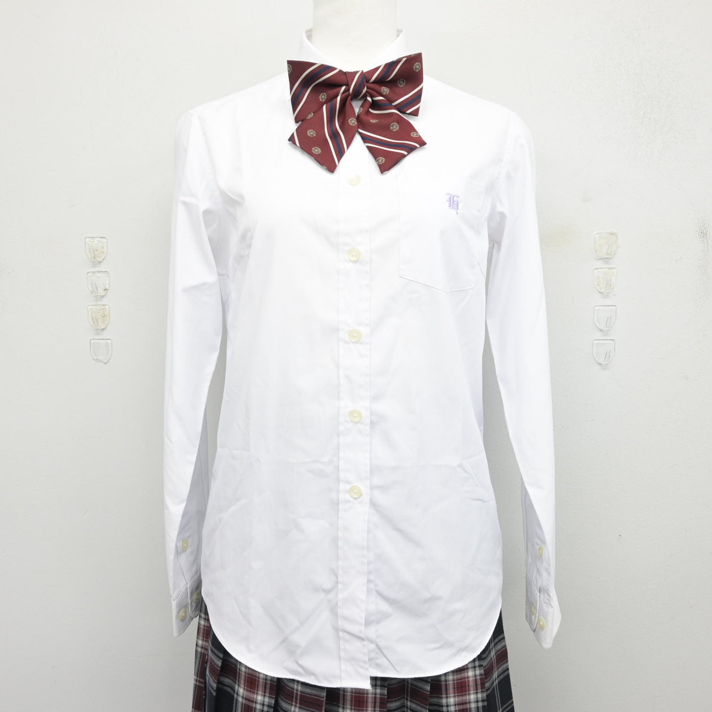 【中古】東京都 堀越高等学校 女子制服 4点 (ブレザー・シャツ・スカート) sf099579