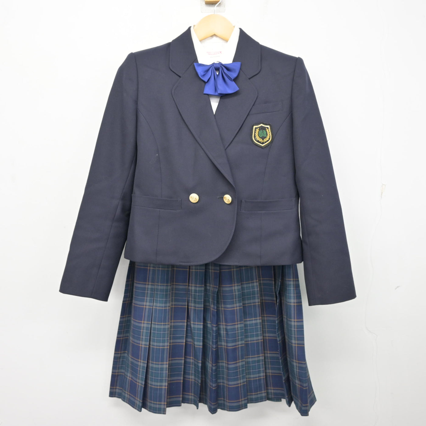 【中古】岐阜県 岐阜東高等学校 女子制服 5点 (ブレザー・ニットベスト・シャツ・スカート) sf099585