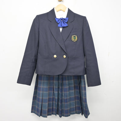 【中古】岐阜県 岐阜東高等学校 女子制服 5点 (ブレザー・ニットベスト・シャツ・スカート) sf099585
