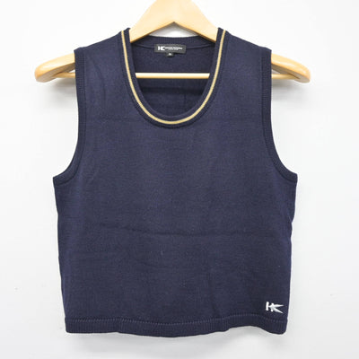 【中古】大分県 大分東明高等学校 女子制服 2点 (ニットベスト・ニット) sf099596