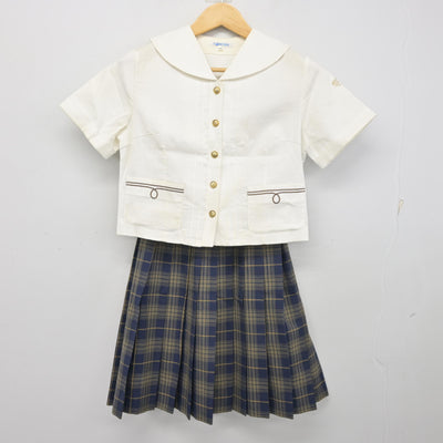 【中古】大分県 大分東明高等学校 女子制服 2点 (セーラー服・スカート) sf099597