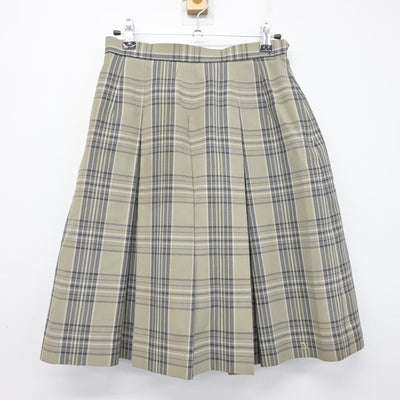 【中古】茨城県 土浦日本大学高等学校 女子制服 2点 (ニットベスト・スカート) sf099600