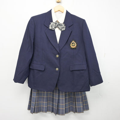 【中古】宮崎県 宮崎日本大学 中学校・高等学校 / 旧制服 女子制服 4点 (ブレザー・シャツ・スカート) sf099605