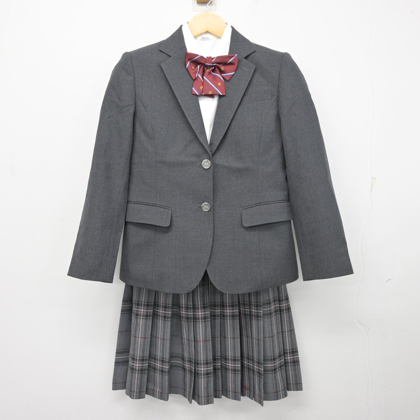 【中古】東京都 東村山高等学校 女子制服 4点 (ブレザー・シャツ・スカート) sf099608