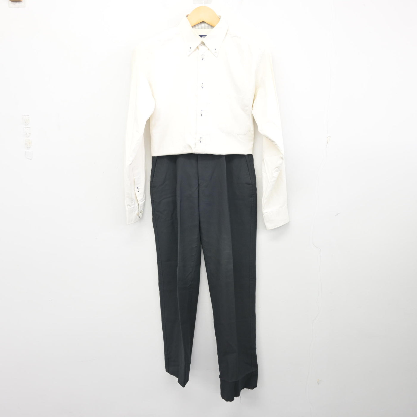 中古】埼玉県 正智深谷高等学校 男子制服 3点 (学ラン・シャツ・ズボン 