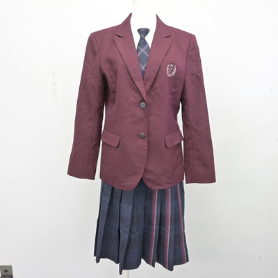 【中古】愛媛県 丹原高等学校 女子制服 3点 (ブレザー・スカート) sf099708