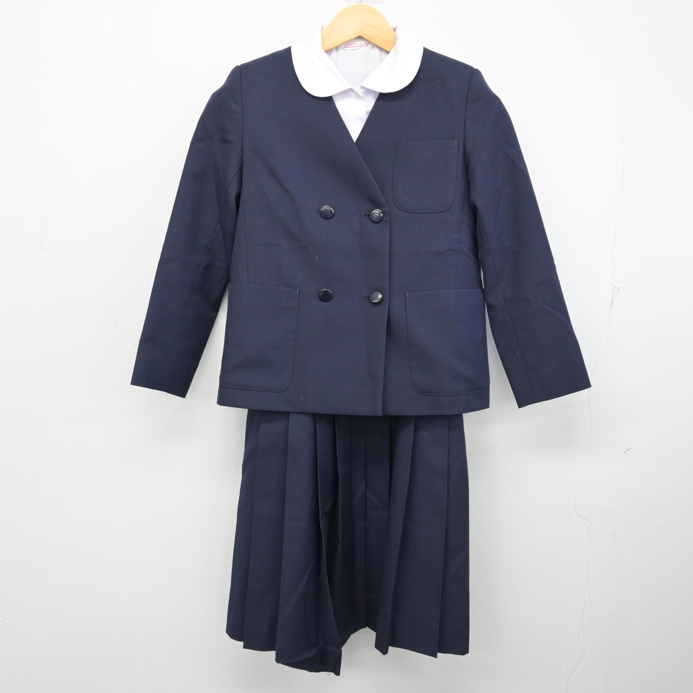 【中古】千葉県 習志野市立第六中学校 女子制服 3点 (ブレザー・シャツ・ジャンパースカート) sf099724