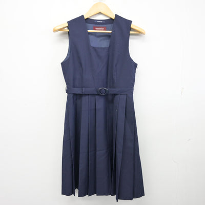 【中古】千葉県 習志野市立第六中学校 女子制服 3点 (ブレザー・シャツ・ジャンパースカート) sf099725