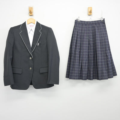 【中古】愛知県 北方中学校 女子制服 3点 (ブレザー・シャツ・スカート) sf099727