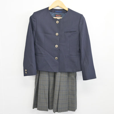 【中古】宮城県 多賀城中学校 女子制服 3点 (ブレザー・スカート) sf099737