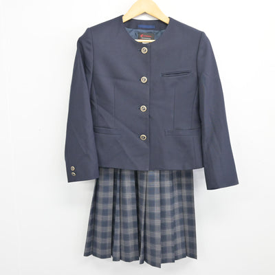 【中古】宮城県 多賀城中学校 女子制服 3点 (ブレザー・スカート) sf099737