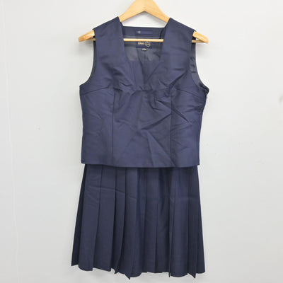 【中古】群馬県 並榎中学校 女子制服 3点 (ブレザー・ベスト・スカート) sf099741