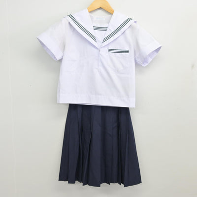 【中古】大阪府 道明寺中学校 女子制服 2点 (セーラー服・スカート) sf099746