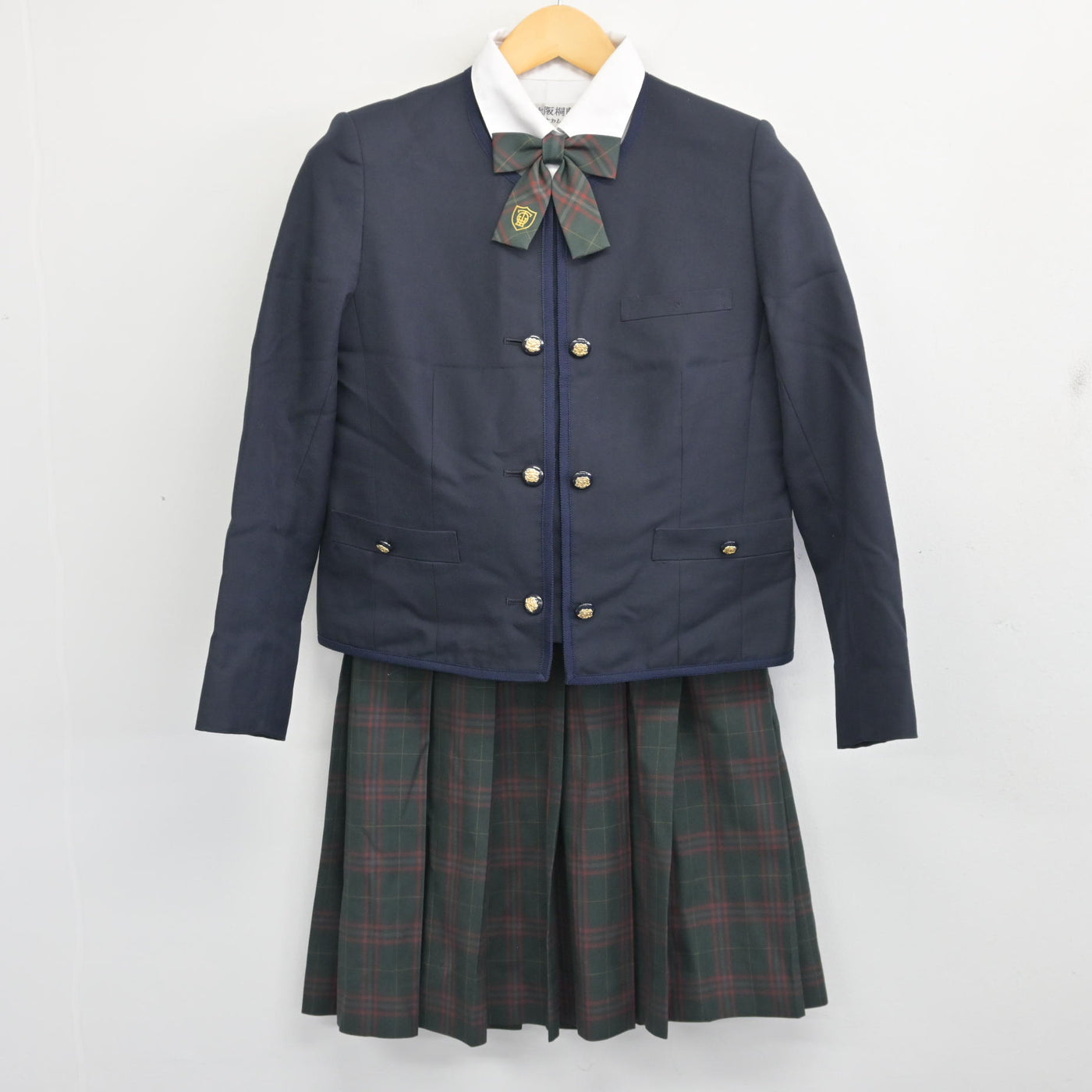 【中古】大阪府 大阪桐蔭高等学校 女子制服 5点 (ブレザー・ベスト・シャツ・スカート) sf099753