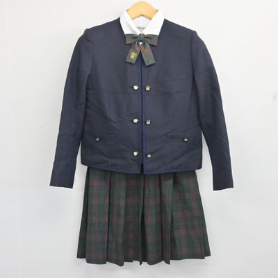 【中古】大阪府 大阪桐蔭高等学校 女子制服 5点 (ブレザー・ベスト・シャツ・スカート) sf099753
