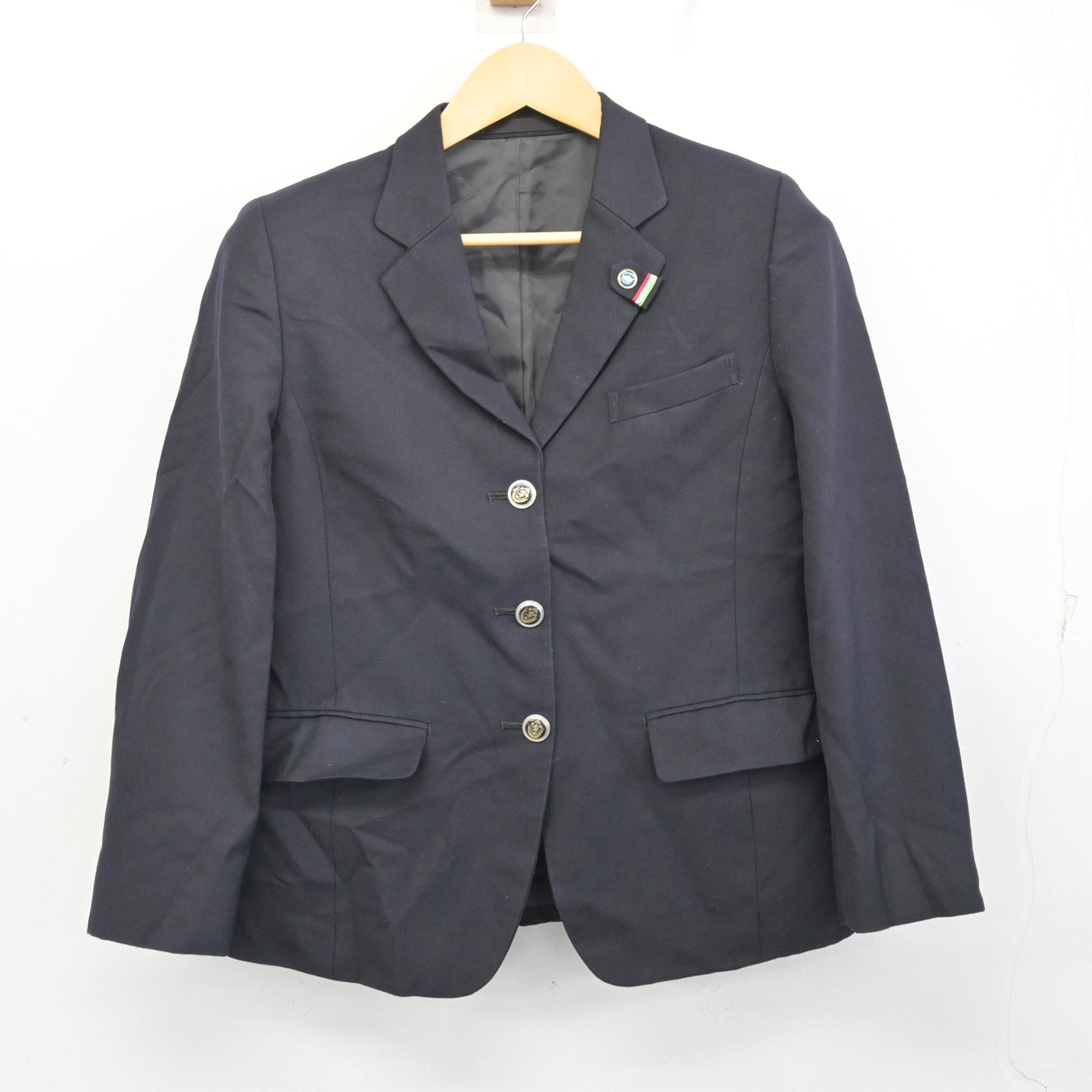 【中古】宮城県 登米総合産業高等学校 女子制服 5点 (ブレザー・スカート) sf099754