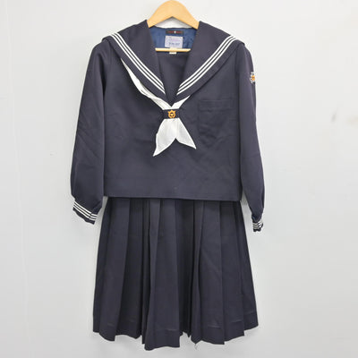 【中古】宮城県 南方中学校 女子制服 3点 (セーラー服・スカート) sf099756