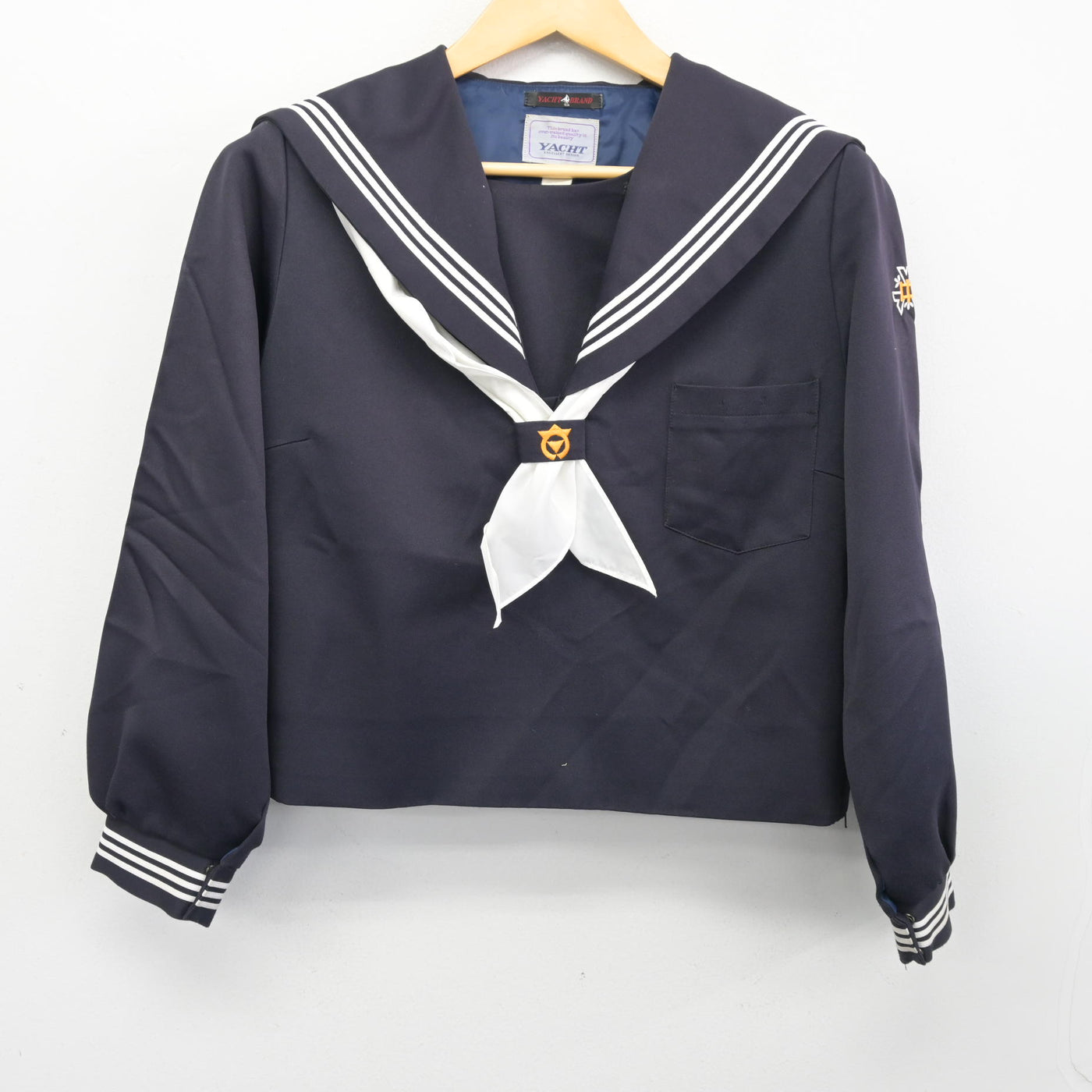 【中古】宮城県 南方中学校 女子制服 3点 (セーラー服・スカート) sf099756