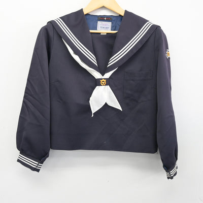 【中古】宮城県 南方中学校 女子制服 3点 (セーラー服・スカート) sf099756