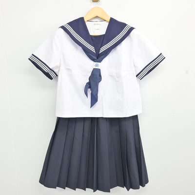 【中古】宮城県 南方中学校 女子制服 5点 (セーラー服・スカート) sf099757