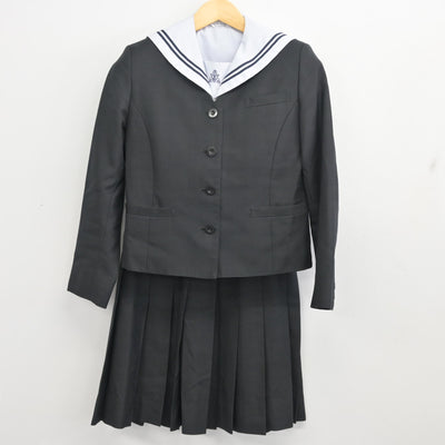 【中古】熊本県 菊池高等学校 女子制服 4点 (ブレザー・ベスト・ブラウス・スカート) sf099758