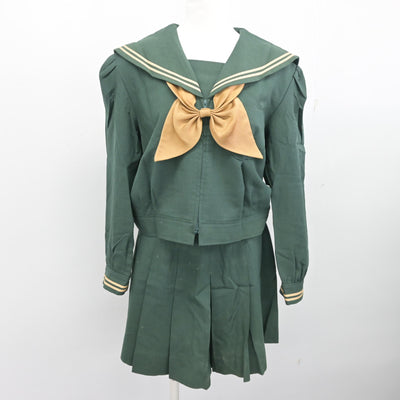 【中古】福島県 須賀川桐陽高等学校 女子制服 4点 (ブレザー・セーラー服・スカート) sf099764