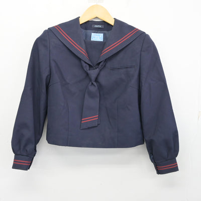 【中古】千葉県 和名ケ谷中学校 女子制服 4点 (セーラー服・スカート) sf099769