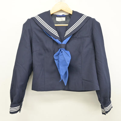 【中古】千葉県 草野中学校 女子制服 3点 (セーラー服・スカート) sf099774