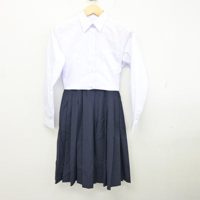 【中古】千葉県 草野中学校 女子制服 2点 (シャツ・スカート) sf099775