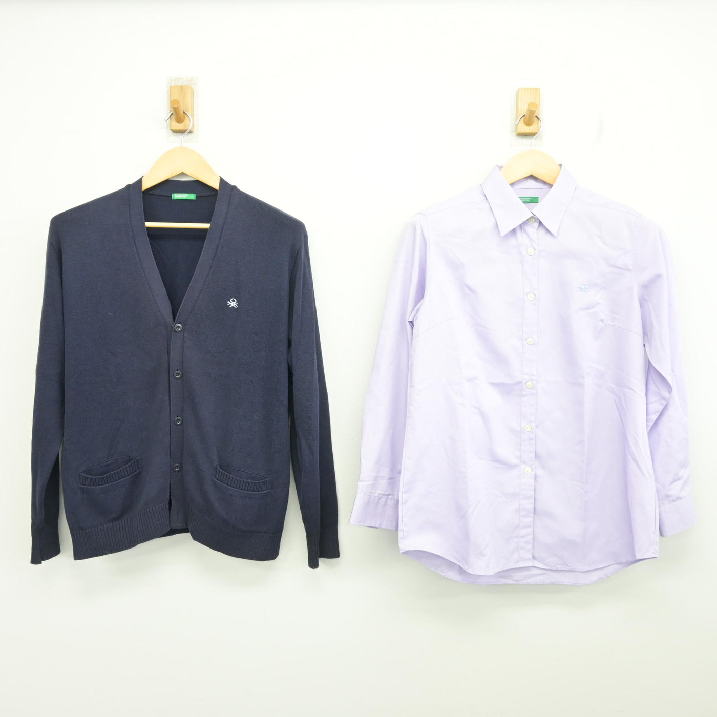 【中古】京都府 京都共栄学園高等学校 女子制服 2点 (ニット・シャツ) sf099784