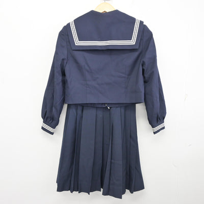 【中古】埼玉県 元郷中学校 女子制服 3点 (セーラー服・スカート) sf099788