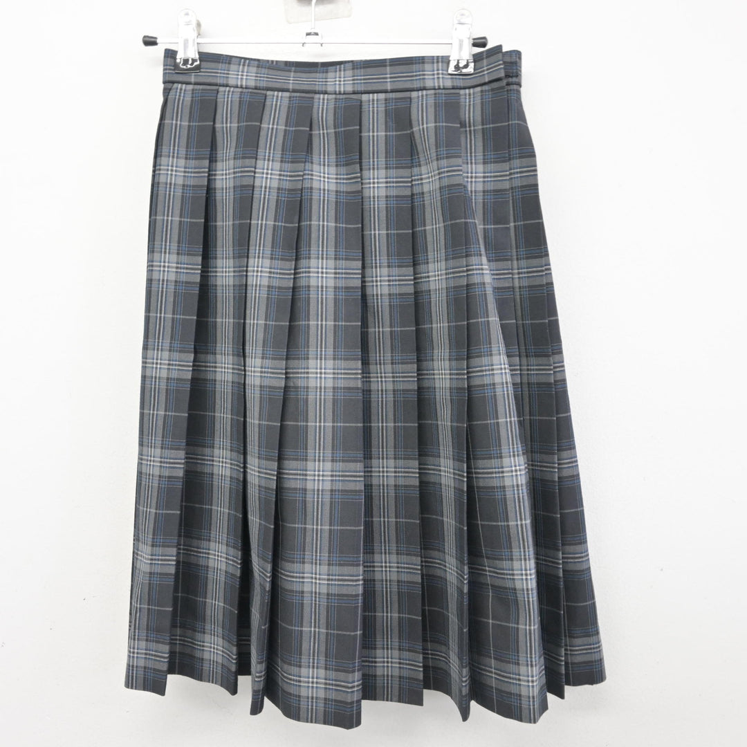 中古】千葉県 銚子市立銚子高等学校 女子制服 2点 (シャツ・スカート