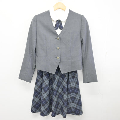 【中古】岐阜県 武義高等学校 女子制服 4点 (ブレザー・ブラウス・スカート) sf099798