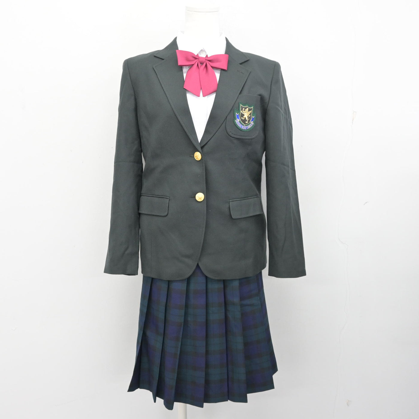 【中古】宮城県 仙台育英学園高等学校 女子制服 4点 (ブレザー・シャツ・スカート) sf099819
