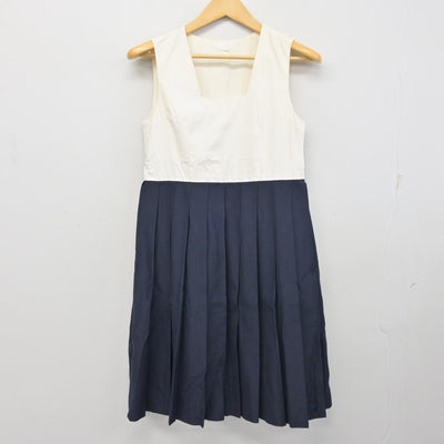 【中古】福岡県 博多女子高等学校 女子制服 3点 (セーラー服・ジャンパースカート) sf099843