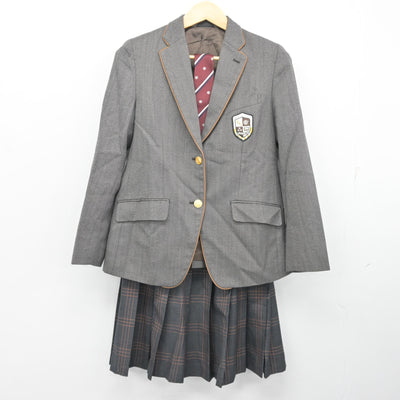 【中古】福岡県 博多女子高等学校 女子制服 3点 (ブレザー・スカート) sf099850