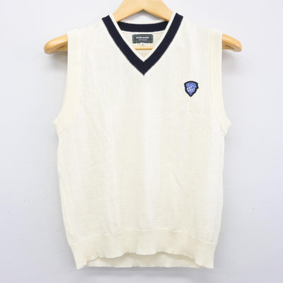 【中古】福岡県 博多女子高等学校 女子制服 2点 (ニット・ニットベスト) sf099851
