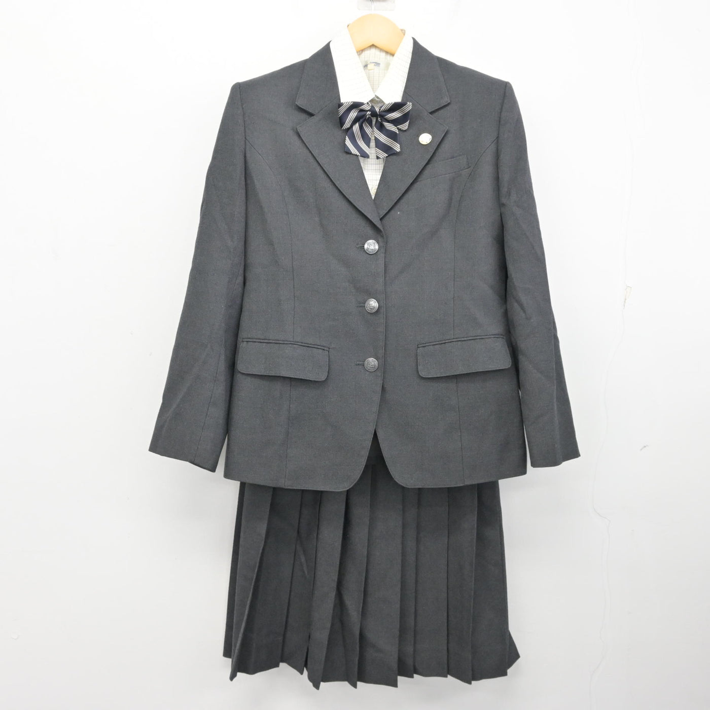 【中古】千葉県 銚子市立銚子高等学校 女子制服 5点 (ブレザー・シャツ・スカート) sf099852