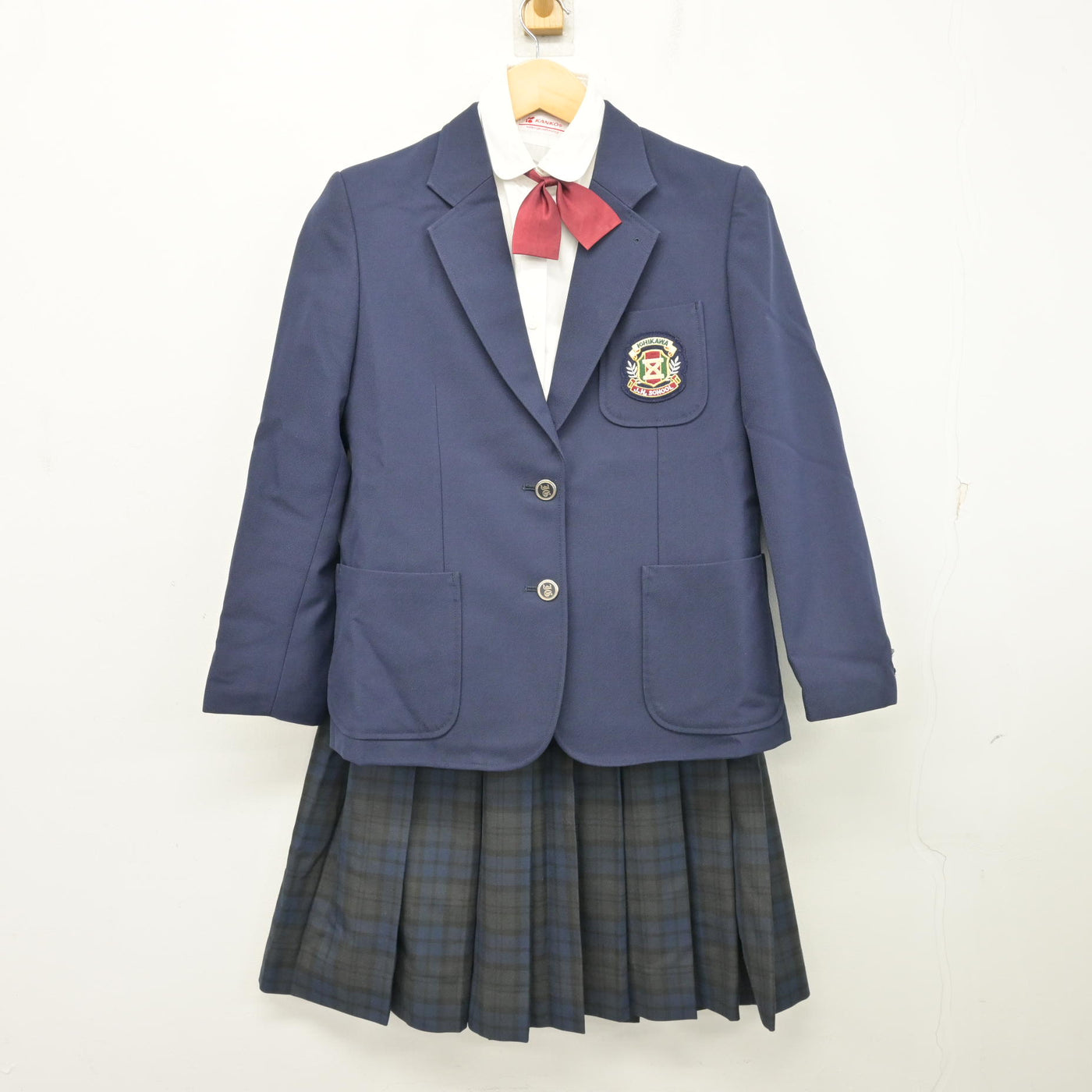 【中古】千葉県 市川市立第五中学校 女子制服 4点 (ブレザー・シャツ・スカート) sf099856