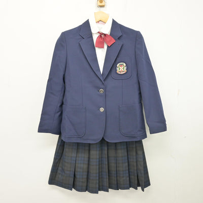 【中古】千葉県 市川市立第五中学校 女子制服 4点 (ブレザー・シャツ・スカート) sf099856