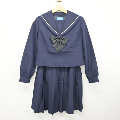 【中古】大阪府 山本高等学校 女子制服 3点 (セーラー服・スカート) sf099864